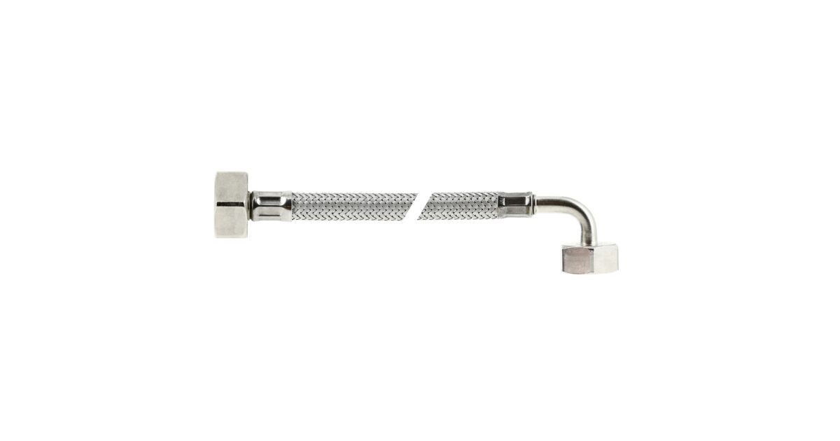 Bonfix flexibele rvs aansluitslang haak 150 cm, 2x binnendraad ...
